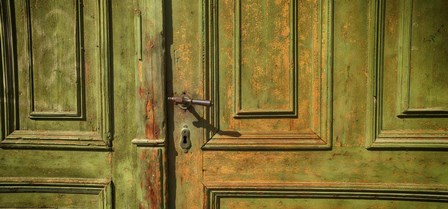 Closed Door of a House,  Transylvania, Romania by Panoramic Images art print