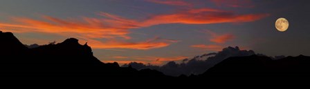 Super Moon Rises over the Badlands, South Dakota by Panoramic Images art print