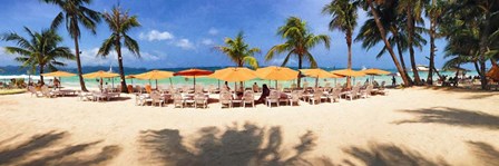Tourists on the Beach, Boracay, Philippines by Panoramic Images art print