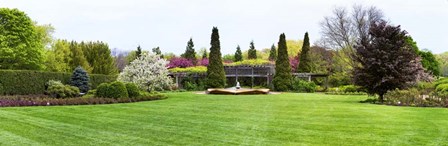 Fountain in Peace Garden, Chicago Botanic Garden by Panoramic Images art print