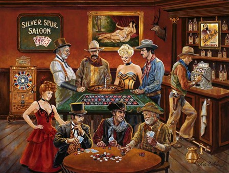 The Gambler&#39;s by Lee Dubin art print