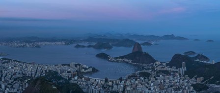 View of City from Christ the Redeemer, Rio de Janeiro, Brazil by Panoramic Images art print