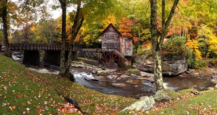 Glade Creek Grist Mill, West Virginia by Panoramic Images art print