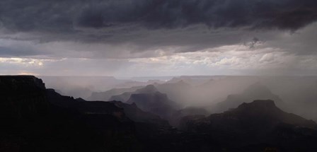 Inner Canyon and Rainstorm over the Grand Canyon, Arizona by Panoramic Images art print