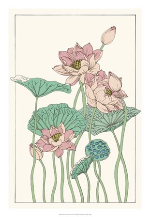 Botanical Gloriosa Lotus I by Melissa Wang art print