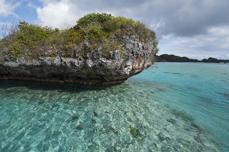 Fiji, Island of Fulanga. Lagoon inside volcanic caldera. Mushroom islets, limestone formations. by Cindy Miller Hopkins / Danita Delimont art print