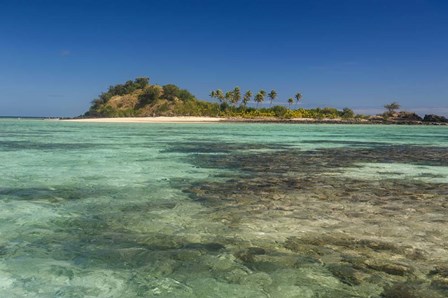 The turquoise waters of the blue lagoon, Yasawa, Fiji, South Pacific by Michael Runkel / DanitaDelimont art print