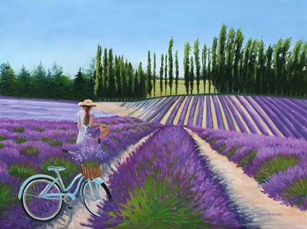 Picking Lavender by Julie Peterson art print