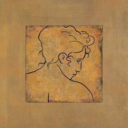 Dan Bennion - Etude de Visage II Size 19.75x19.75 by Bennion Dan art print