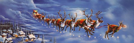 Twas the Night Before Christmas by Geno Peoples art print