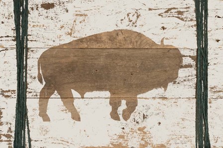 Buffalo in Reverse by Ramona Murdock art print