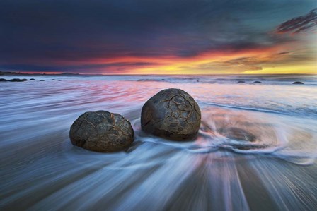 Moeraki Boulders by Yan Zhang art print