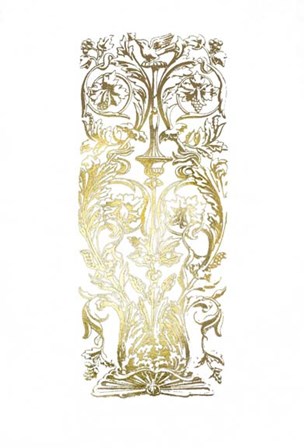 Gold Foil Renaissance Panel I by Owen Jones art print