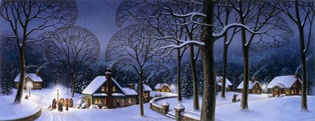 Winter Scene Carollers by Dan Craig art print