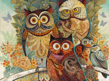 Owls by David Galchutt art print