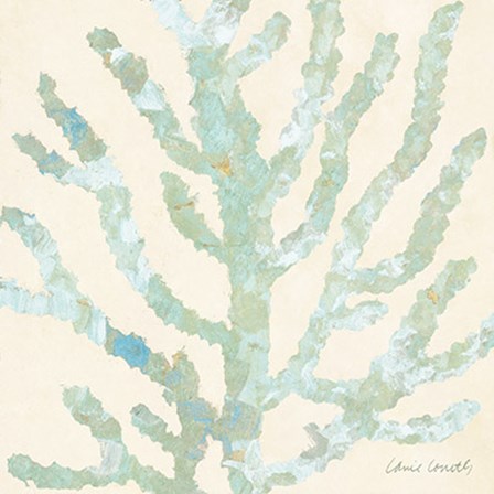 Coral Vision on Cream I by Lanie Loreth art print