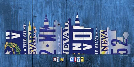 Las Vegas Skyline by Design Turnpike art print