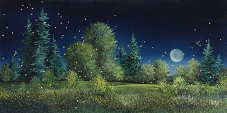 Fireflies by Debbi Wetzel art print