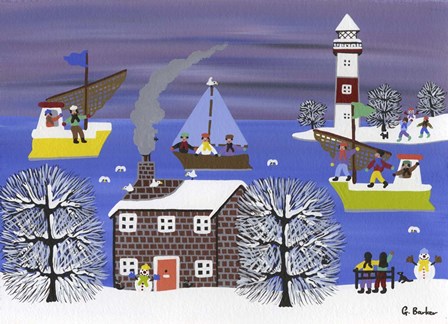 By the Shore by Gordon Barker art print