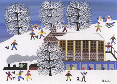 Winter Station by Gordon Barker art print