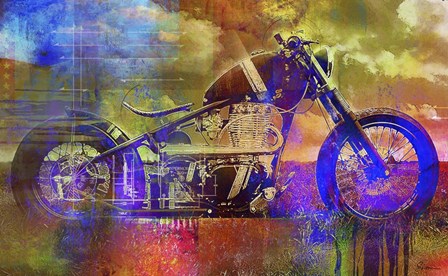 Bobber Moto by Greg Simanson art print