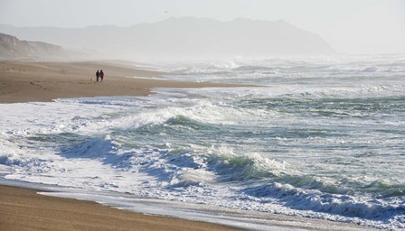 A Walk On The Beach by Lance Kuehne art print