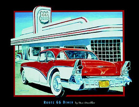 Route 66 Diner by Don Stambler art print
