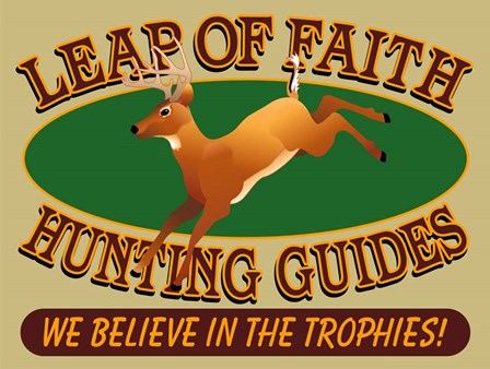 Leap Of Faith Hunting by Mark Frost art print
