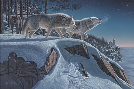 Moonlight Prowlers by Kim Norlien art print