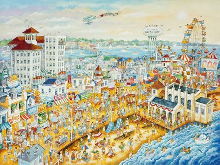 Ocean City Summer by Bill Bell art print