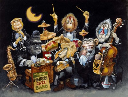 The New Nairobi Jazz Band by Bill Bell art print