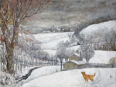 Daisy&#39;s First Snow by Bill Bell art print