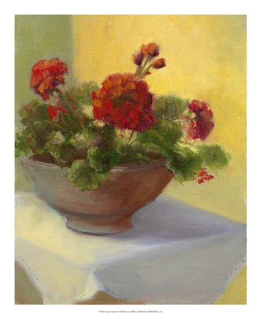 Tuscan Geraniums by Mary Jean Weber art print