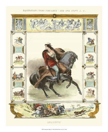 Equestrian Display II by Ch. Motte art print