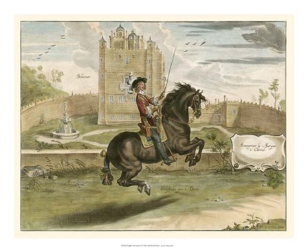 English Horseman I by Newcastle art print