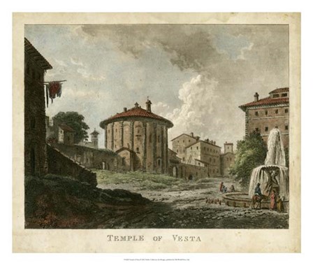 Temple of Vesta by Merigot art print