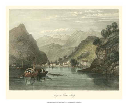 Lago di Como, Italy by W.L. Leitch art print