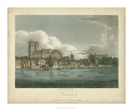 View of Westminster by J. Grieg art print