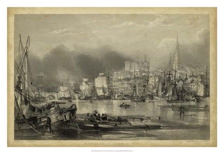 Newcastle Upon Tyne by G. Balmer art print
