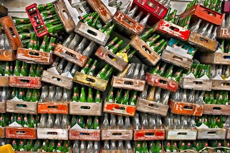 soda pop bottles by Bob Rouse art print