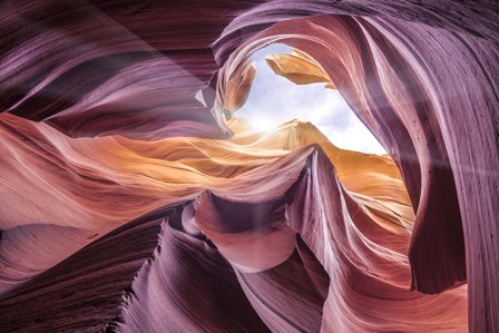 Antelope Canyon 2 Color by Moises Levy art print