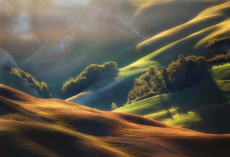 Tuscany Sunrise by Jarek Pawlak art print