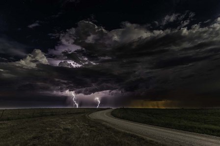 Prairie Lightning by Christian Skilbeck art print