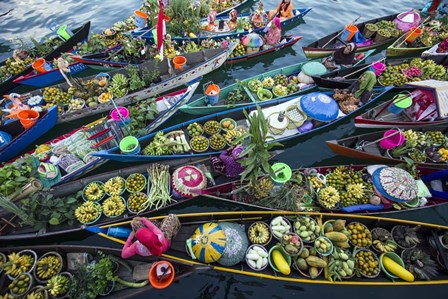 Banjarmasin Floating Market by Fauzan Maududdin art print