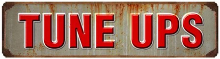 Tune Ups Rusted Garage by RetroPlanet art print