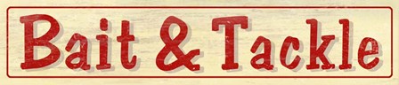 Bait &amp; Tackle A by RetroPlanet art print