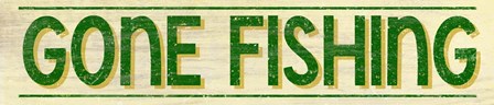 Gone Fishing by RetroPlanet art print