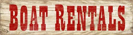 Boat Rentals by RetroPlanet art print