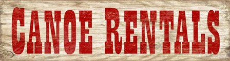 Canoe Rentals A by RetroPlanet art print