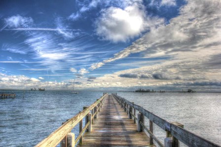 Long Pier Sebastian Florida by Robert Goldwitz art print